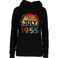 Awesome Since July 1955 Limited Edition 68th Birthday Womens Funnel Neck Pullover Hood