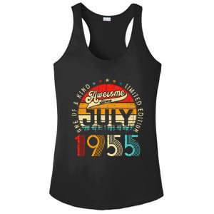 Awesome Since July 1955 Limited Edition 68th Birthday Ladies PosiCharge Competitor Racerback Tank