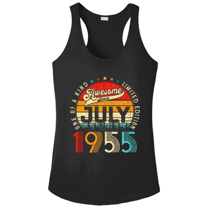 Awesome Since July 1955 Limited Edition 68th Birthday Ladies PosiCharge Competitor Racerback Tank