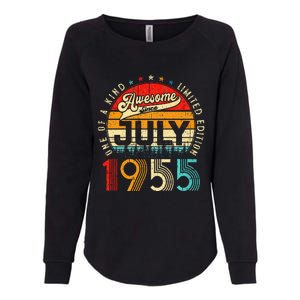 Awesome Since July 1955 Limited Edition 68th Birthday Womens California Wash Sweatshirt