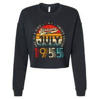 Awesome Since July 1955 Limited Edition 68th Birthday Cropped Pullover Crew