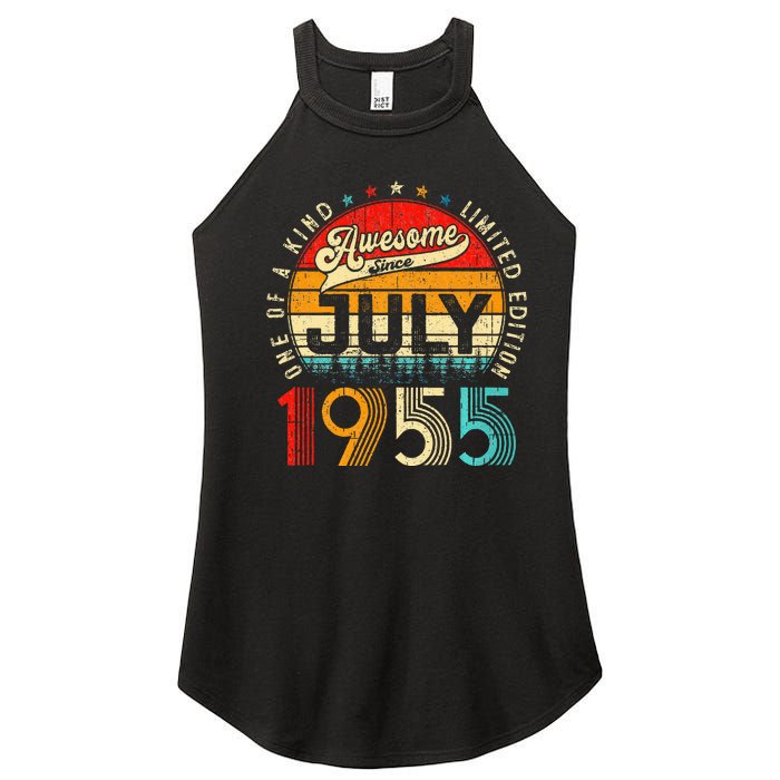 Awesome Since July 1955 Limited Edition 68th Birthday Women's Perfect Tri Rocker Tank