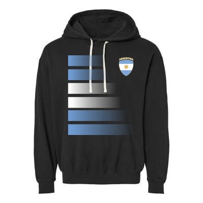 Argentina Soccer Jersey Football Argentina Soccer Pullover Hoodie Garment-Dyed Fleece Hoodie
