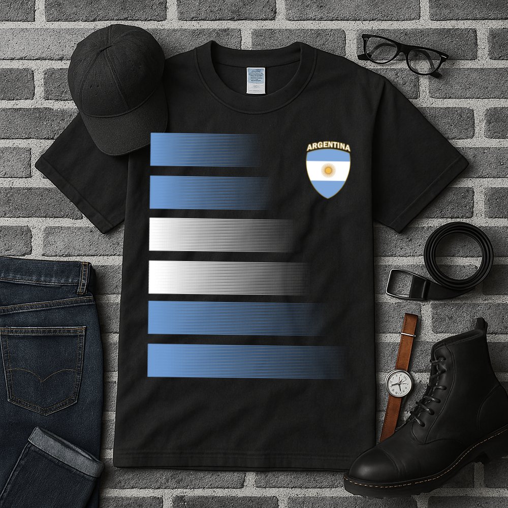 Argentina Soccer Jersey Football Argentina Soccer Pullover Hoodie Tall T-Shirt