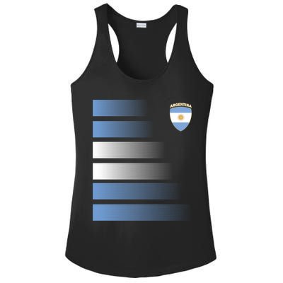 Argentina Soccer Jersey Football Argentina Soccer Pullover Hoodie Ladies PosiCharge Competitor Racerback Tank