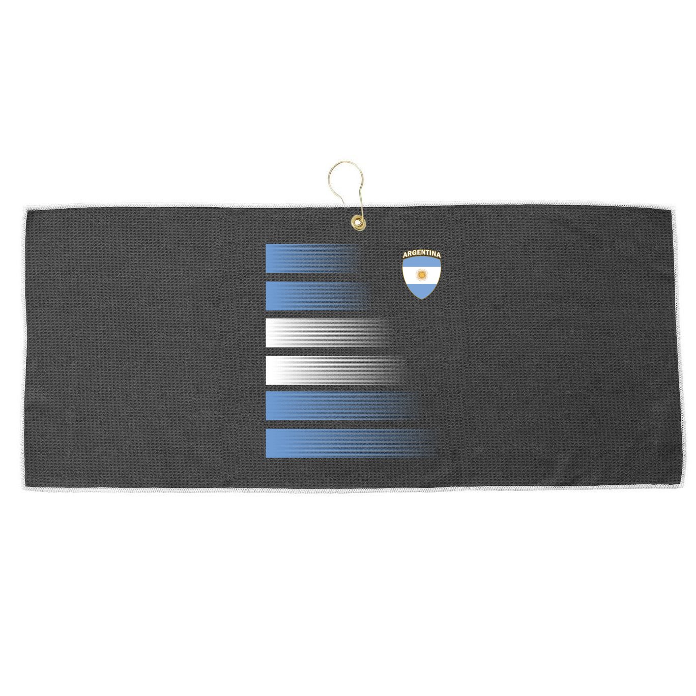 Argentina Soccer Jersey Football Argentina Soccer Pullover Hoodie Large Microfiber Waffle Golf Towel