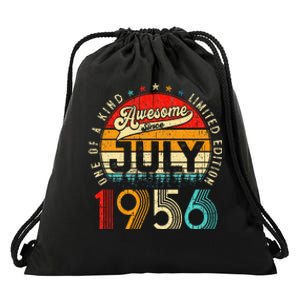 Awesome Since July 1956 Limited Edition 67th Birthday Drawstring Bag