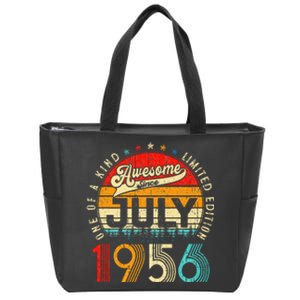 Awesome Since July 1956 Limited Edition 67th Birthday Zip Tote Bag