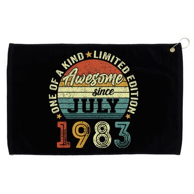 Awesome Since July 1983 40 Year Old 40th Birthday Gifts Grommeted Golf Towel