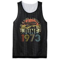 Awesome Since June 1973 Vintage 50th Birthday Gift For Women Mesh Reversible Basketball Jersey Tank