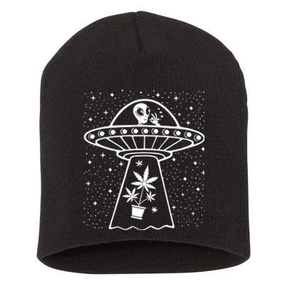 Alien Smoking Joint Short Acrylic Beanie