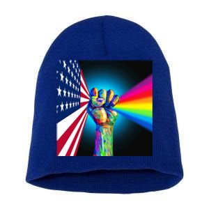 American Social Justice Great Gift Short Acrylic Beanie