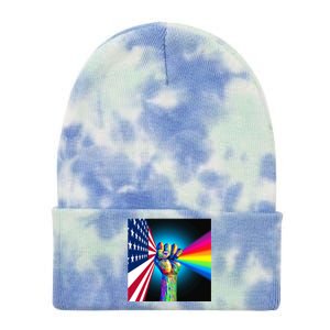 American Social Justice Great Gift Tie Dye 12in Knit Beanie