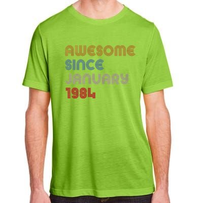 Awesome Since January 1984 40th Birthday Adult ChromaSoft Performance T-Shirt