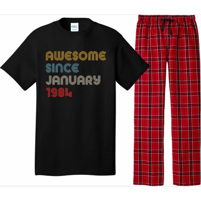 Awesome Since January 1984 40th Birthday Pajama Set