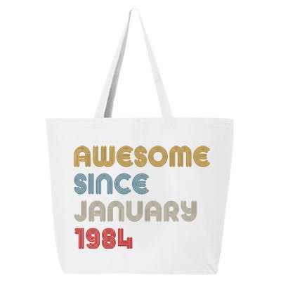 Awesome Since January 1984 40th Birthday 25L Jumbo Tote