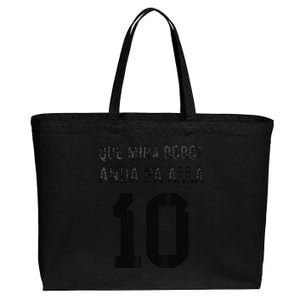 Argentina Soccer Jersey Retro 10 Argentinian Football Cotton Canvas Jumbo Tote