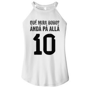 Argentina Soccer Jersey Retro 10 Argentinian Football Women's Perfect Tri Rocker Tank