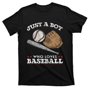 American Sport  Just A  Who Loves Baseball T-Shirt