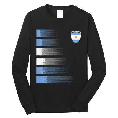 Argentina Soccer Jersey Argentina Football Fan Soccer Long Sleeve Shirt