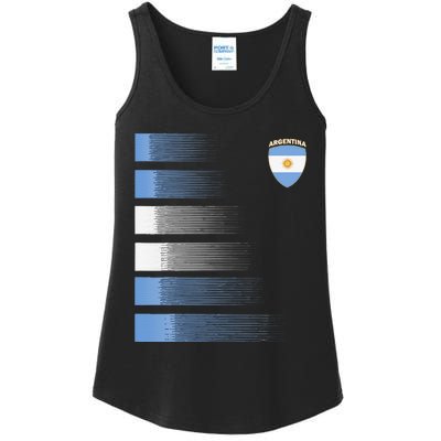 Argentina Soccer Jersey Argentina Football Fan Soccer Ladies Essential Tank