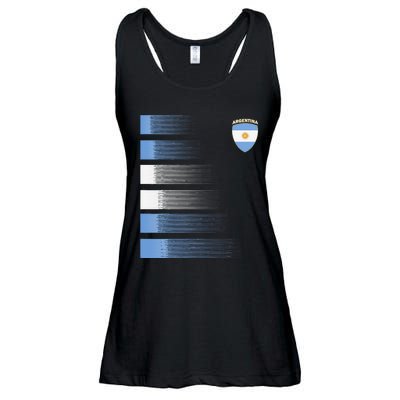 Argentina Soccer Jersey Argentina Football Fan Soccer Ladies Essential Flowy Tank