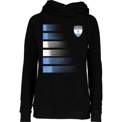 Argentina Soccer Jersey Argentina Football Fan Soccer Womens Funnel Neck Pullover Hood