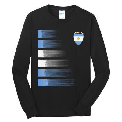 Argentina Soccer Jersey Argentina Football Fan Soccer Tall Long Sleeve T-Shirt