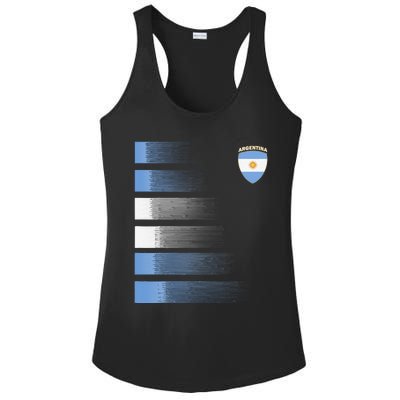 Argentina Soccer Jersey Argentina Football Fan Soccer Ladies PosiCharge Competitor Racerback Tank