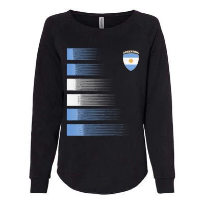 Argentina Soccer Jersey Argentina Football Fan Soccer Womens California Wash Sweatshirt