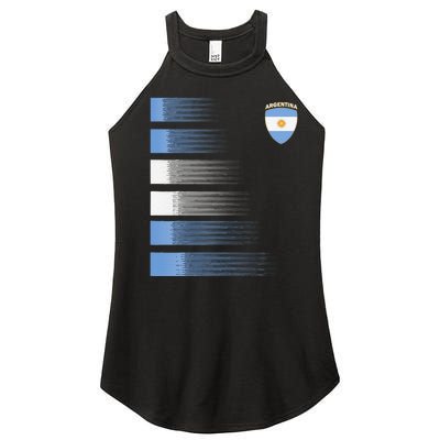 Argentina Soccer Jersey Argentina Football Fan Soccer Women's Perfect Tri Rocker Tank