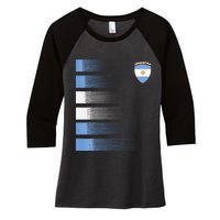 Argentina Soccer Jersey Argentina Football Fan Soccer Women's Tri-Blend 3/4-Sleeve Raglan Shirt