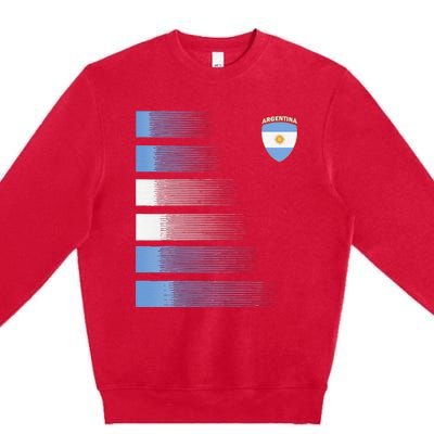 Argentina Soccer Jersey Argentina Football Fan Soccer Premium Crewneck Sweatshirt