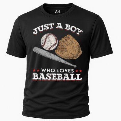 American Sport  Just A  Who Loves Baseball Cooling Performance Crew T-Shirt