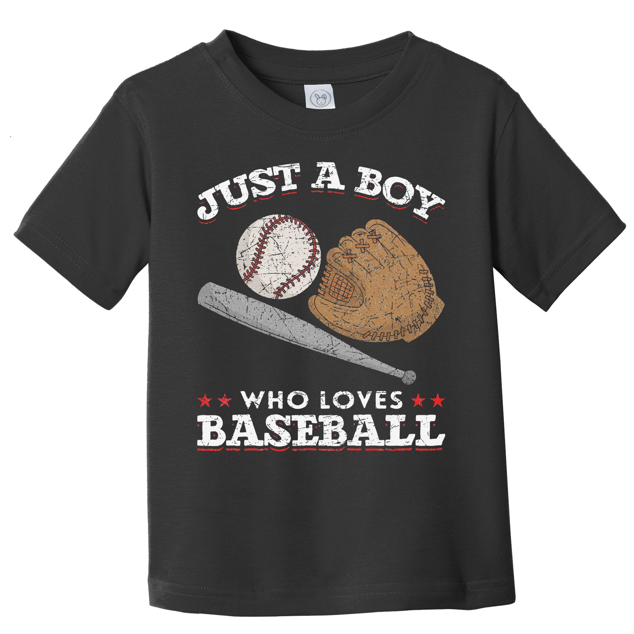American Sport  Just A  Who Loves Baseball Toddler T-Shirt