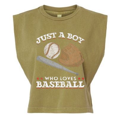 American Sport  Just A  Who Loves Baseball Garment-Dyed Women's Muscle Tee