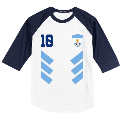 Argentina Soccer Jersey Retro 10 Argentinian Football Baseball Sleeve Shirt