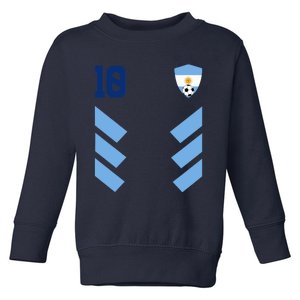 Argentina Soccer Jersey Retro 10 Argentinian Football Toddler Sweatshirt