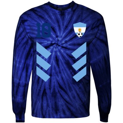 Argentina Soccer Jersey Retro 10 Argentinian Football Tie-Dye Long Sleeve Shirt