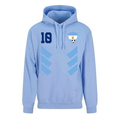 Argentina Soccer Jersey Retro 10 Argentinian Football Unisex Surf Hoodie