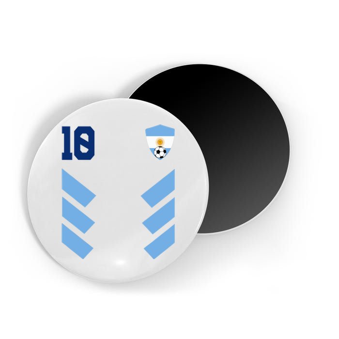 Argentina Soccer Jersey Retro 10 Argentinian Football Magnet