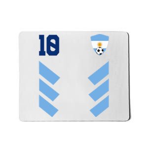 Argentina Soccer Jersey Retro 10 Argentinian Football Mousepad