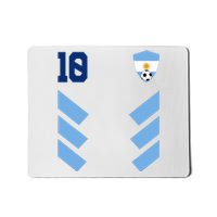 Argentina Soccer Jersey Retro 10 Argentinian Football Mousepad