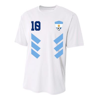 Argentina Soccer Jersey Retro 10 Argentinian Football Performance Sprint T-Shirt