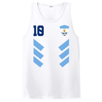 Argentina Soccer Jersey Retro 10 Argentinian Football PosiCharge Competitor Tank