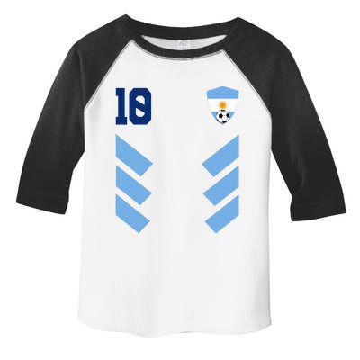 Argentina Soccer Jersey Retro 10 Argentinian Football Toddler Fine Jersey T-Shirt