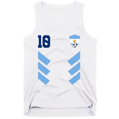 Argentina Soccer Jersey Retro 10 Argentinian Football Tank Top