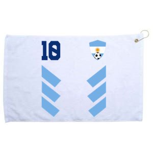 Argentina Soccer Jersey Retro 10 Argentinian Football Grommeted Golf Towel