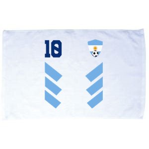 Argentina Soccer Jersey Retro 10 Argentinian Football Microfiber Hand Towel