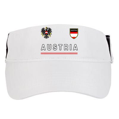 Austria Sportsoccer Jersey Flag Football Vienna Adult Drive Performance Visor